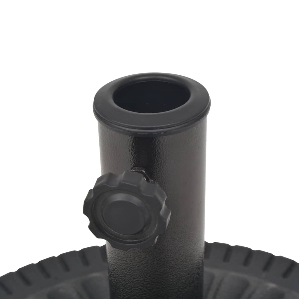 Base Per Parasole Circolare In Resina Nera 14 kg - Image 5