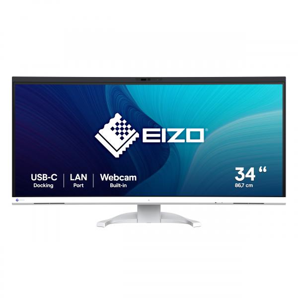 Eizo Flexscan Ev3450xC-Wt Monitor Pc 86,6 Cm [34.1] 3440 X 1440 Pixel Ultrawide Quad Hd Lcd Bianco (eizo Flexscan Ev3450xC-Wt Sk?rm - Led)