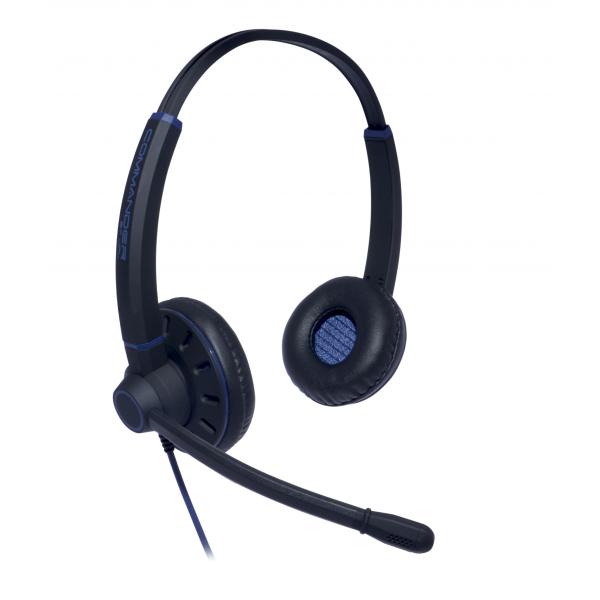 Jpl CommandeR-Pb V2 Auricolare Cablato A Padiglione Ufficio Nero, Blu (jpl Commander Pb Binaural Poly Qd)