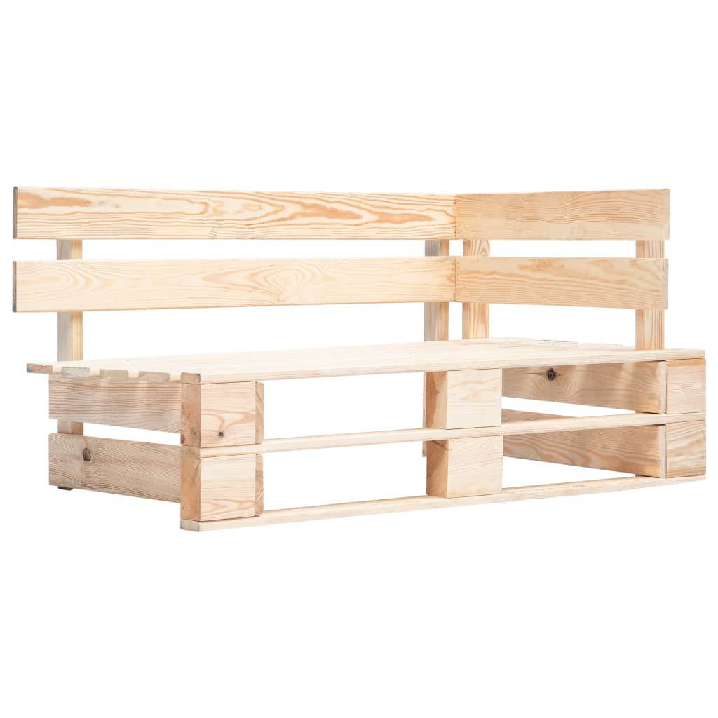 Divano Angolare Da Giardino Su Pallet Legno Di Pino Impregnato