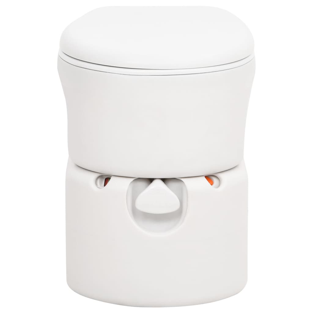 Toilette Integrata Da Campeggio Bianca 24+17 L Hdpe E Smalto