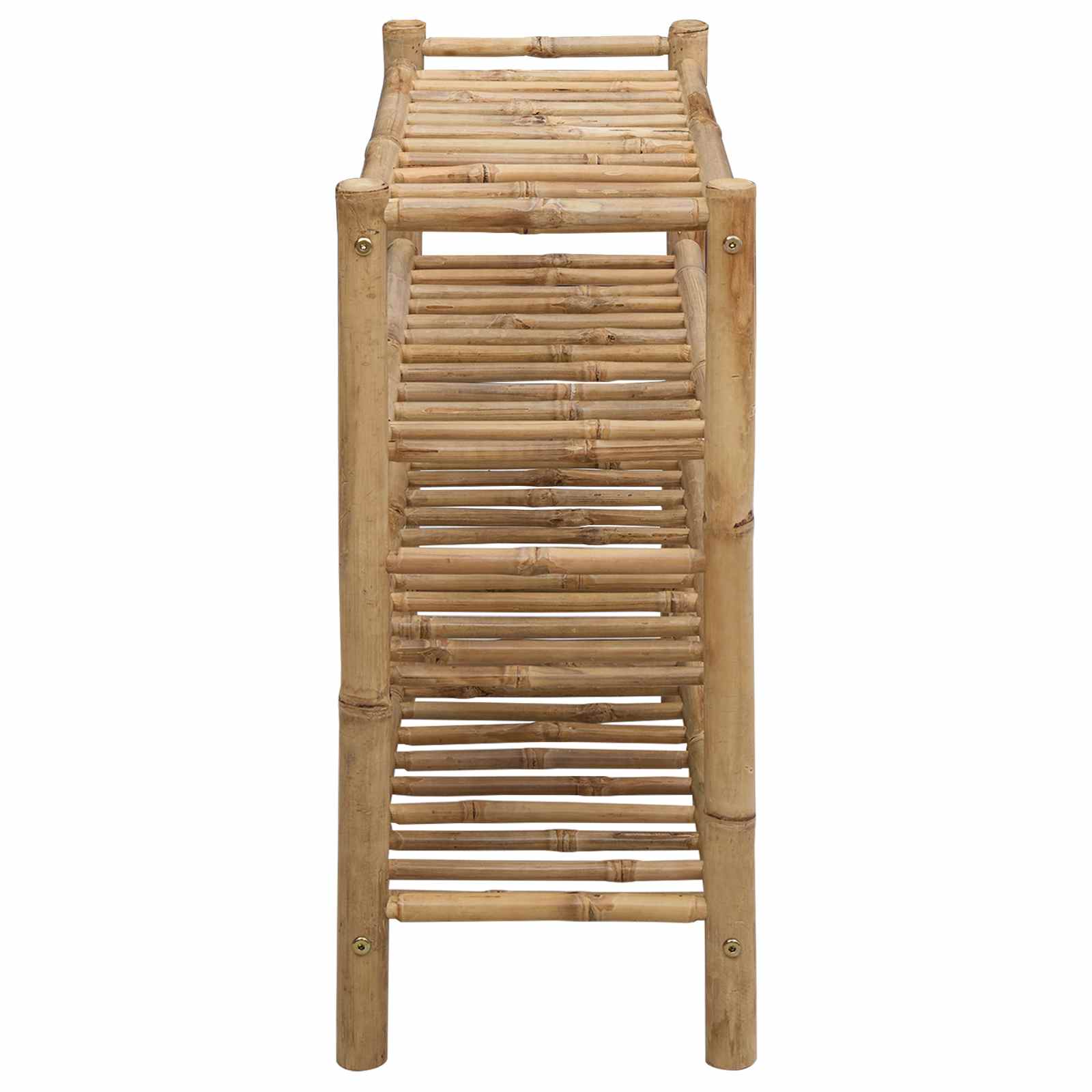 Scarpiera Con Lo Scaffale Naturale 68 X 28 X 63 Cm Bambù - Image 5