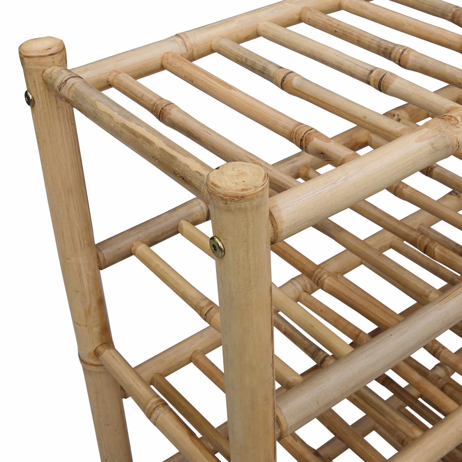 Scarpiera Con Lo Scaffale Naturale 68 X 28 X 63 Cm Bambù - Image 6
