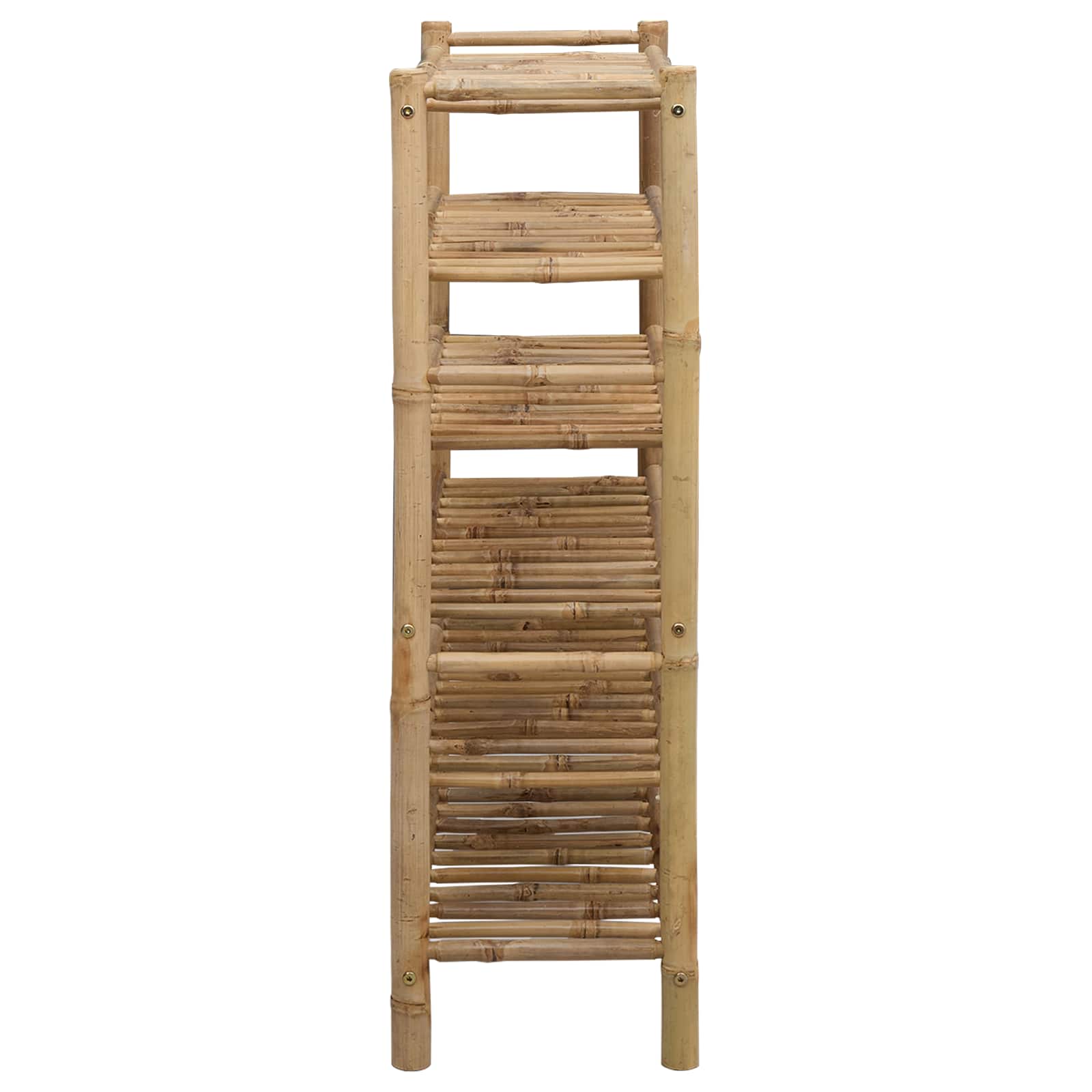 Scarpiera Con Lo Scaffale Naturale 68 X 28 X 96 Cm Bambù - Image 5