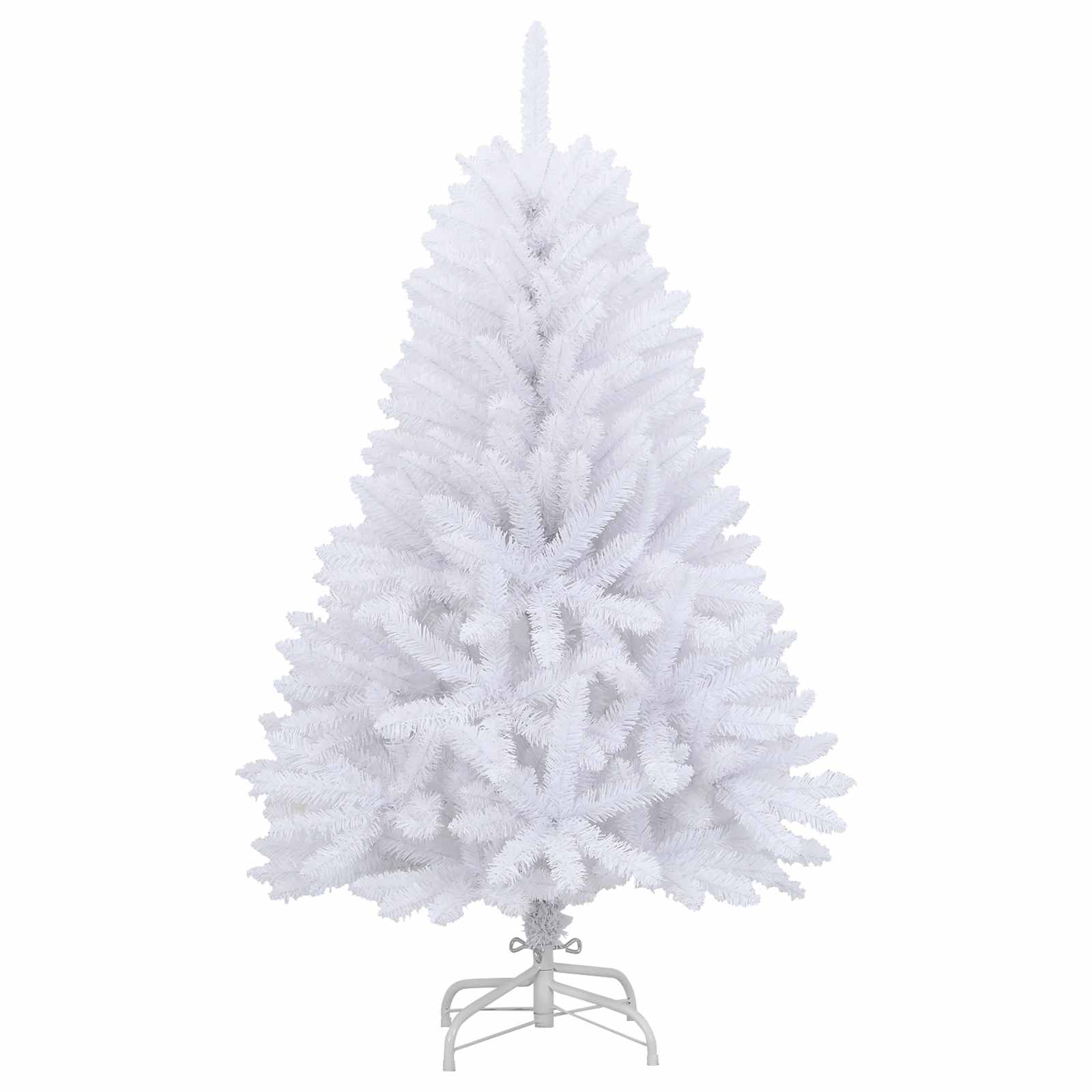 Albero Di Natale Artificiale Con Rami Pieghevoli Bianco 150 cm - Image 5