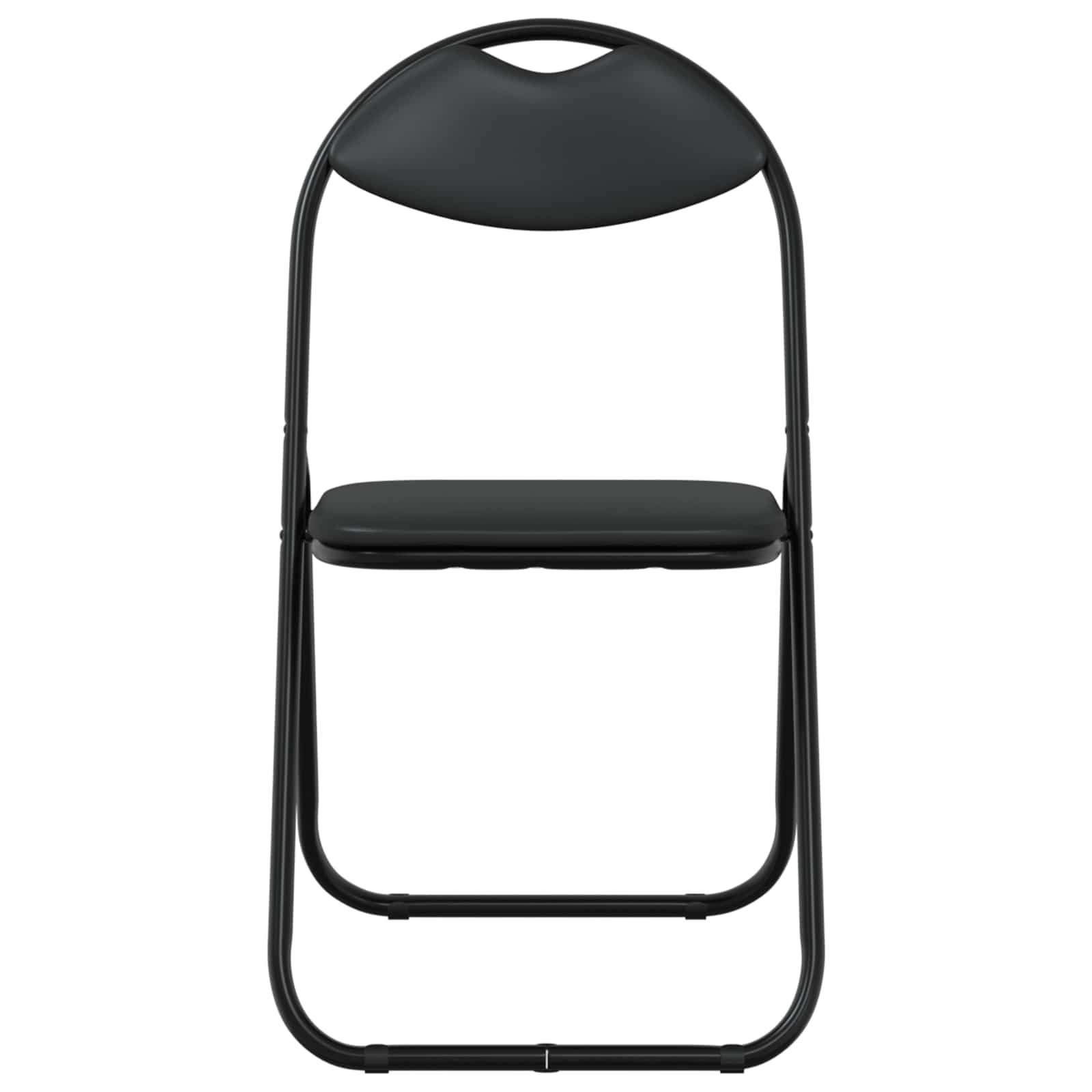 Sedia Pieghevole 2 Pcs Nero 48 X 43,5 X 81 Cm Pelle Sintetica - Image 5
