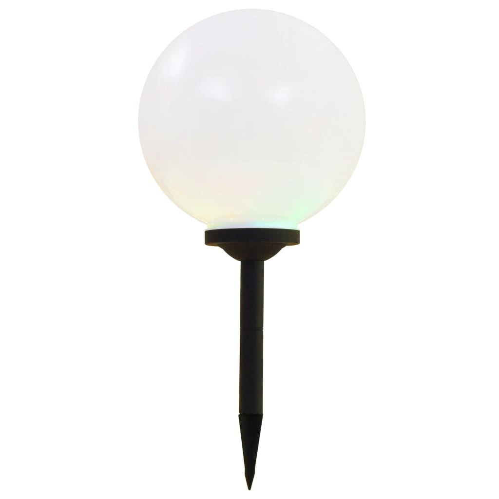 Lampade Solari Da Esterni Sferiche 2 Pz Led Rgb 30 cm