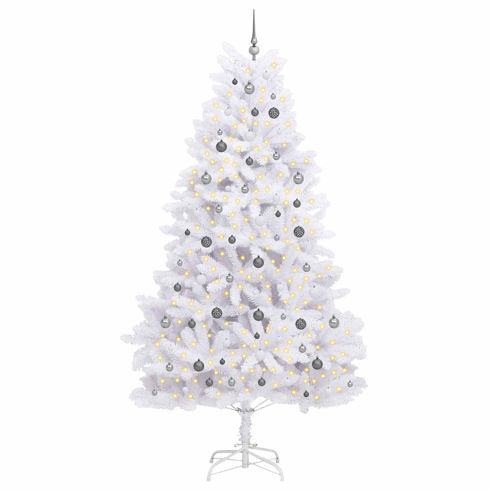 Albero Di Natale Artificiale Bianco 128 X 128 X 270 cm - Image 3