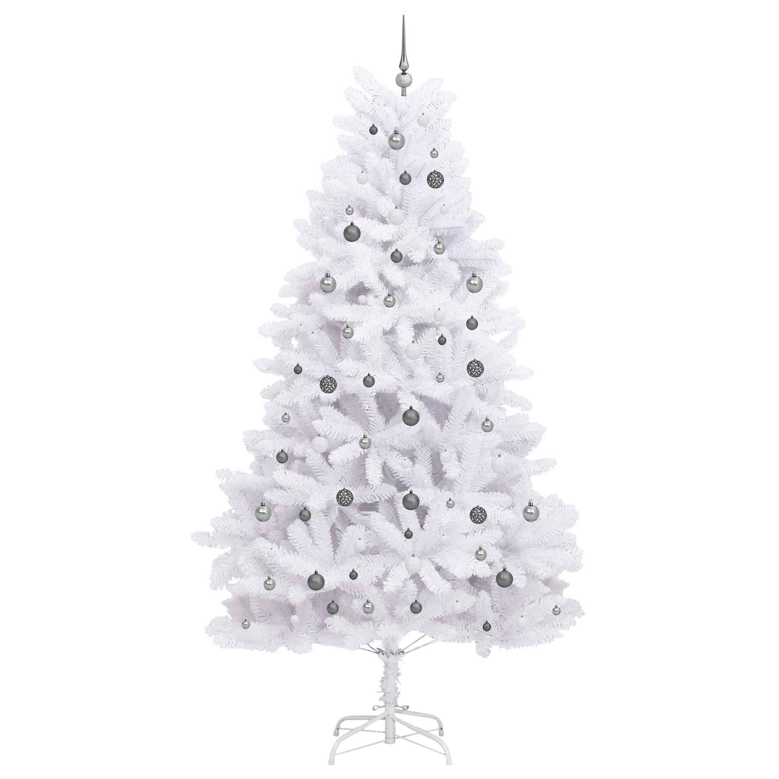 Albero Di Natale Artificiale Bianco 128 X 128 X 270 cm - Image 4