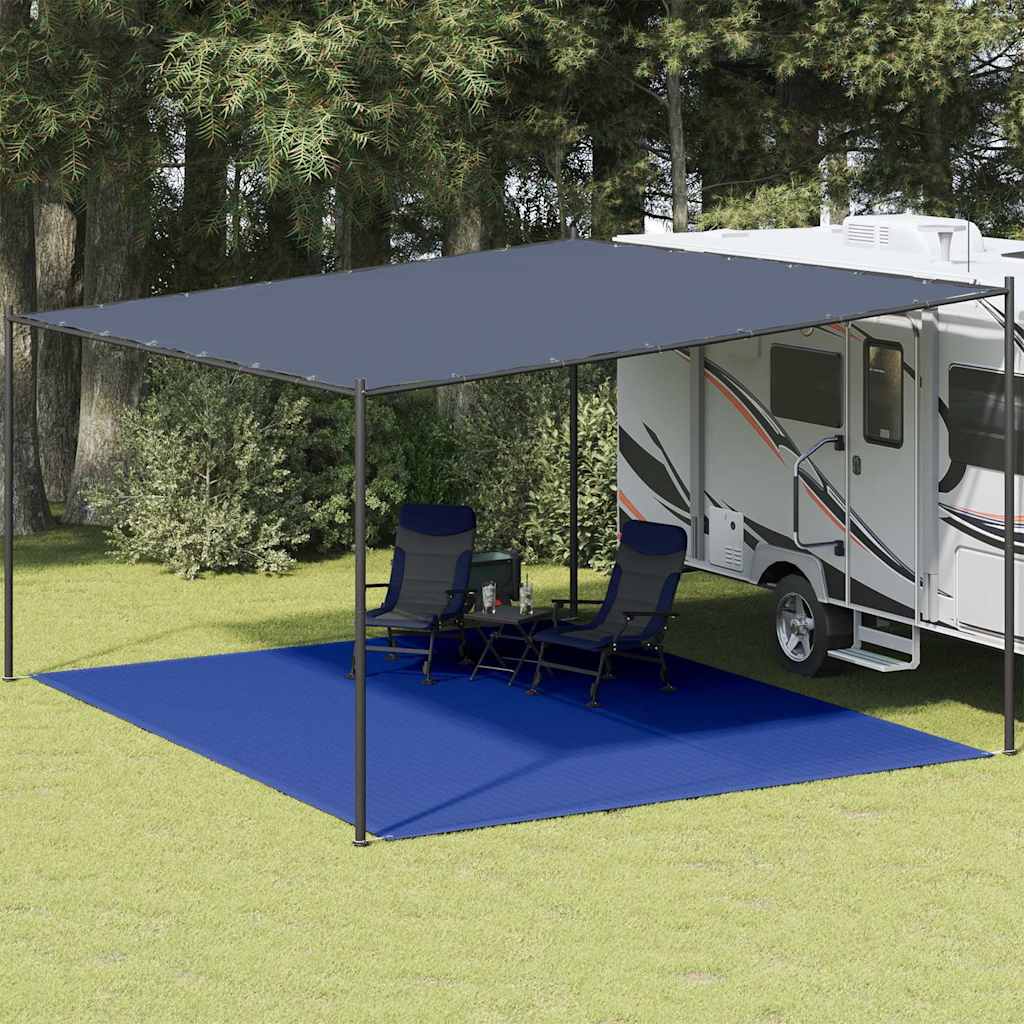 Tappeto Da Tenda 400x500 Cm Blu In Hdpe