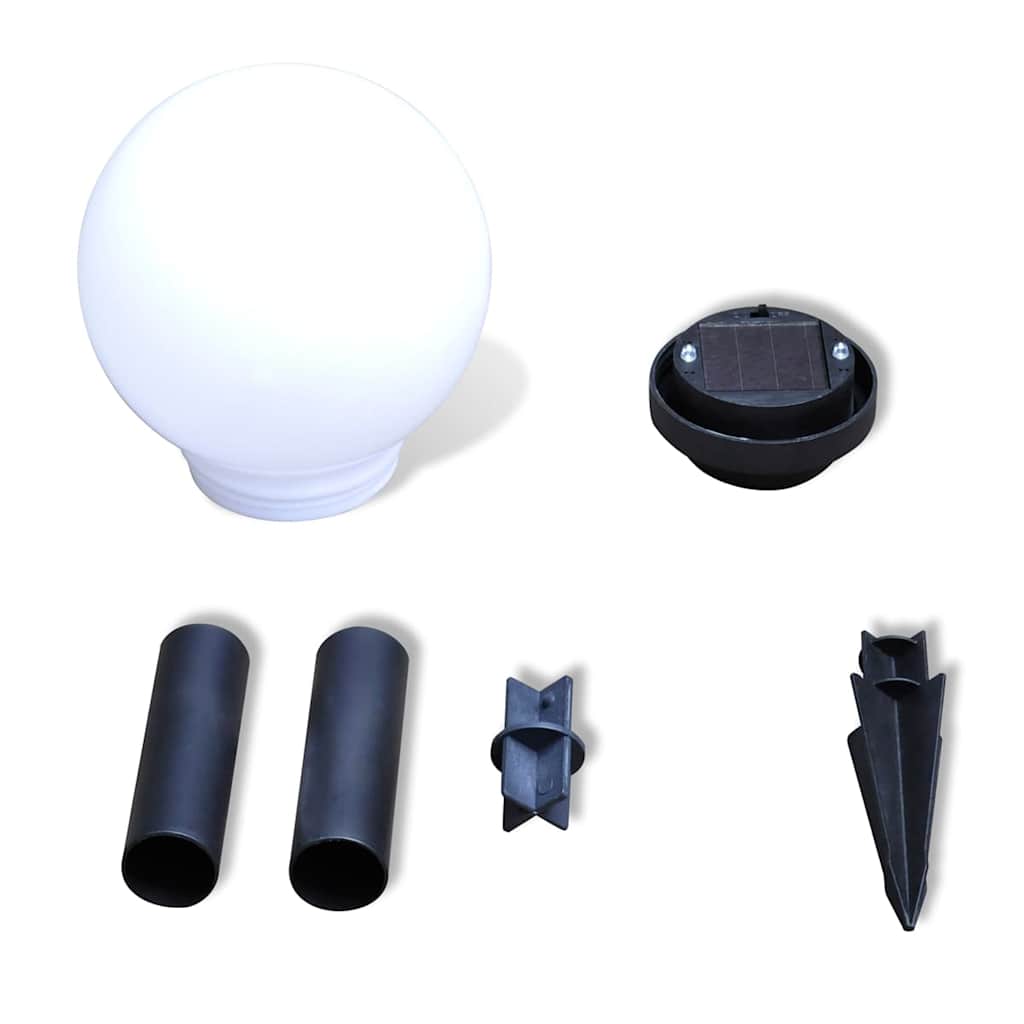 Lampioni Solari Led Giardino 4 Pz Rotondi 15 Cm Con Picchetto - Image 4