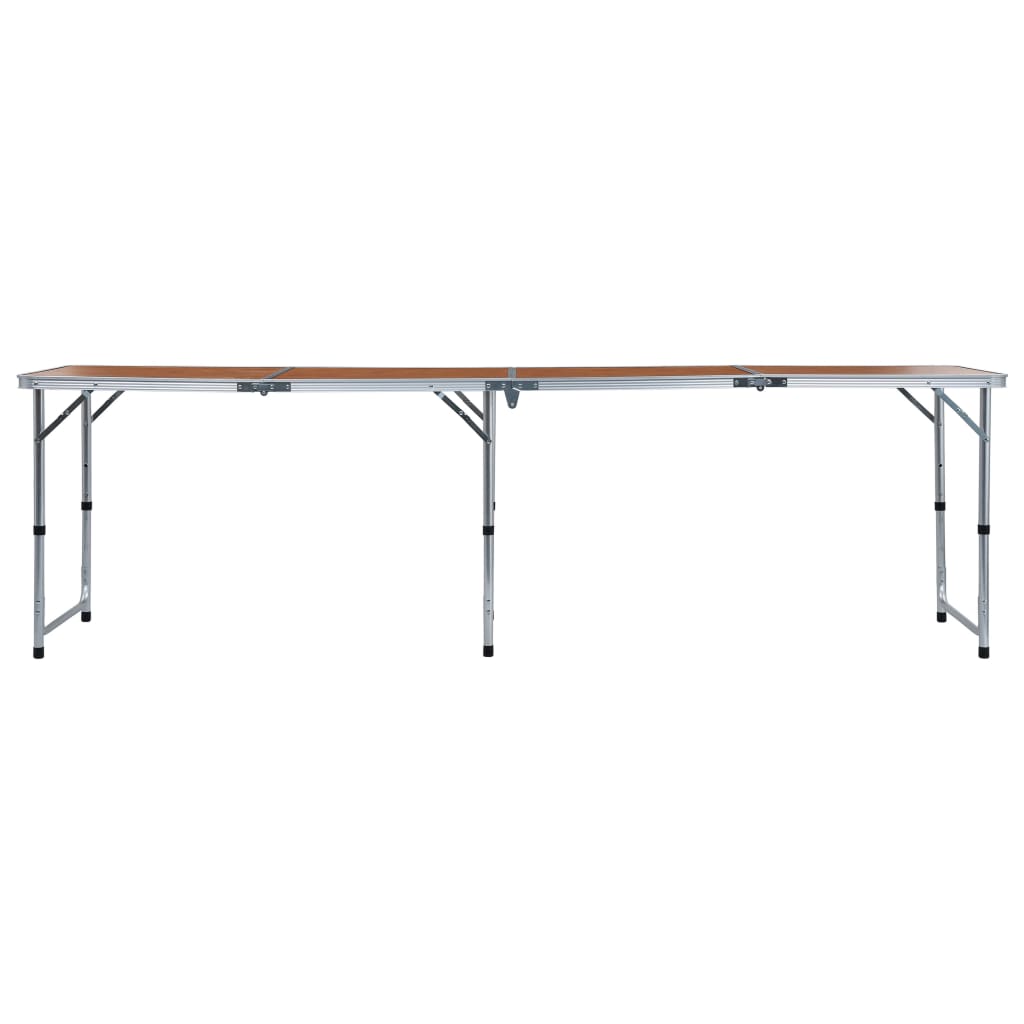 Tavolo Da Campeggio Pieghevole In Alluminio 240x60 cm