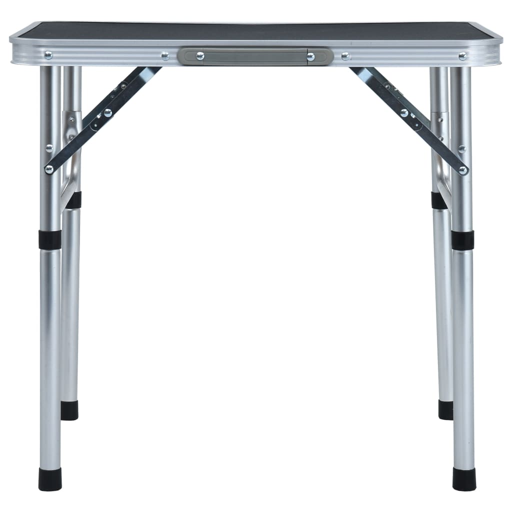 Tavolo Pieghevole Da Campeggio Grigio In Alluminio 60x45cm