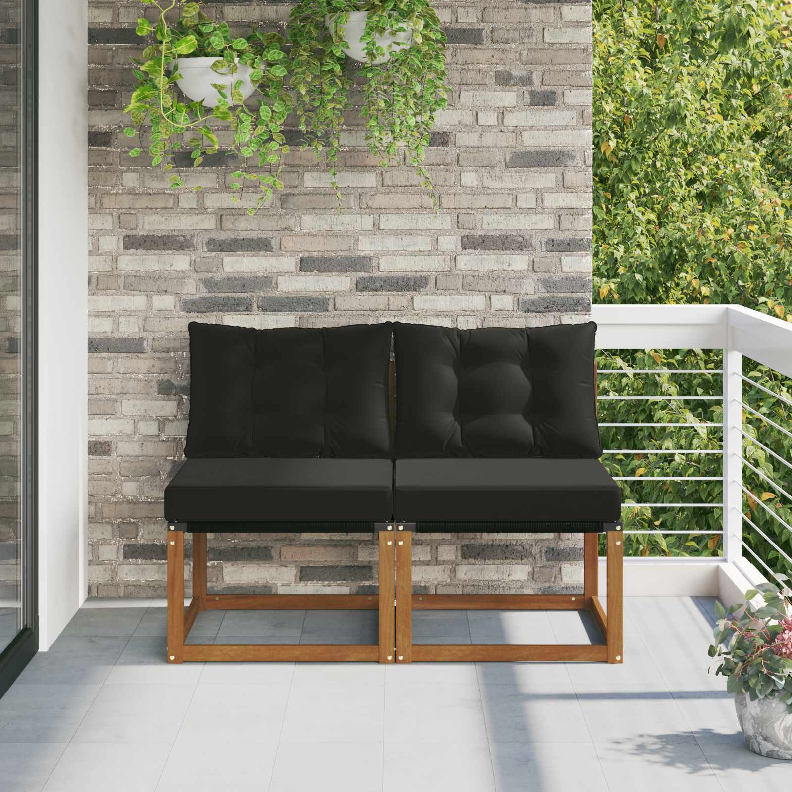 2 Pezzo Divano Centrale Da Esterno