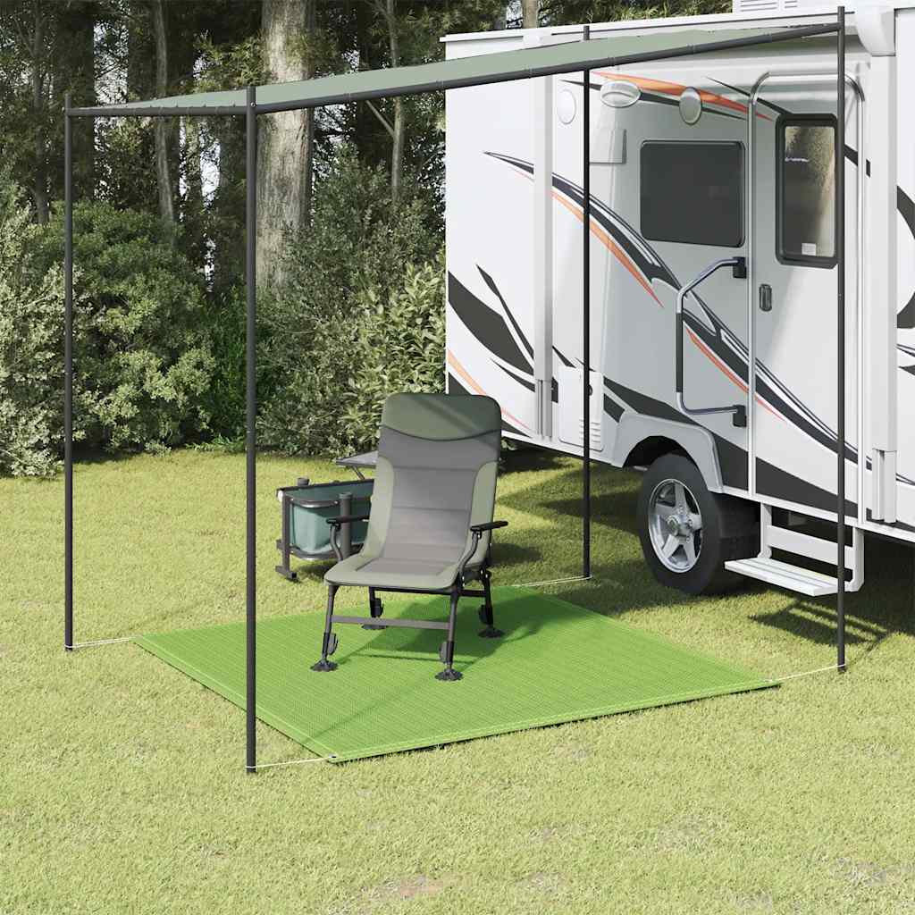 Tappeto Da Tenda Verde Chiaro 200x200 Cm Hdpe