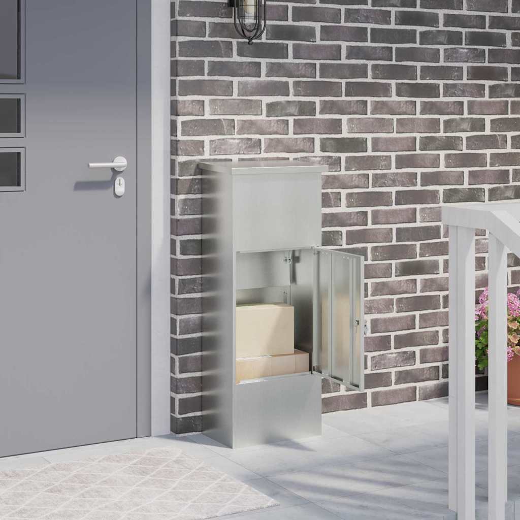Cassetta Per Pacchi Nero 44,5 X 29 X 110,5 Cm Acciaio Zincato