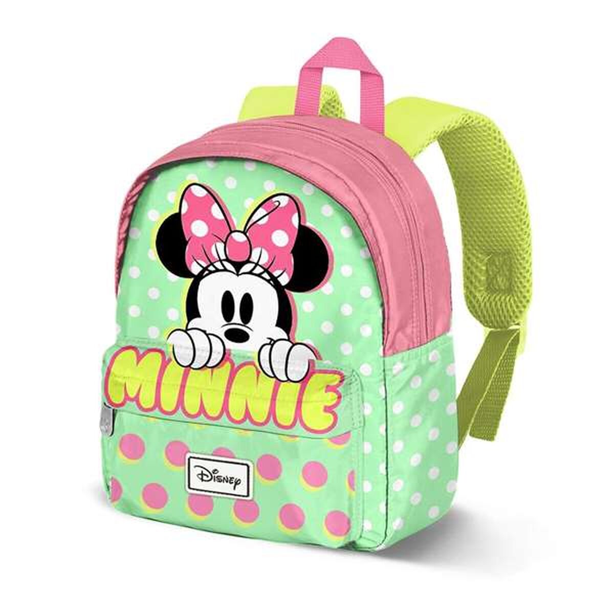 Zaino Scuola Minnie Mouse Verde 27 X 22 X 10 cm