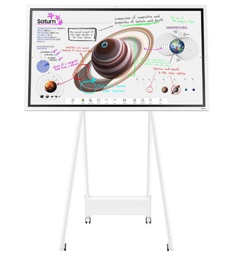 Samsung Flip Pro Wm55b 139,70cm (55")  4k Uhd Interaktives Flipchart Mit StN-Wm55r Standfuß