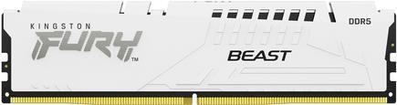 Kingston Fury Beast - Ddr5 - Modul - 16 Gb - Dimm 288-Pin - 2800 Mhz / Pc5-44800 - Cl36 - 1.25 V - Ungepuffert - ON-Die Ecc - Weiß (kf556c36bwE-16)
