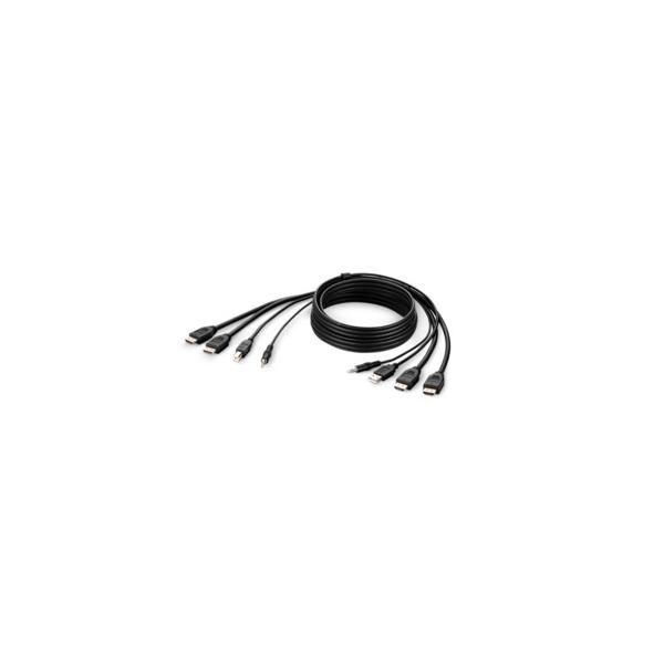 Belkin Secure Kvm Combo Cable - VideO- / UsB- / AudiO-Kabel - TaA-Konform - Usb, MinI-Stecker, Hdmi (m)