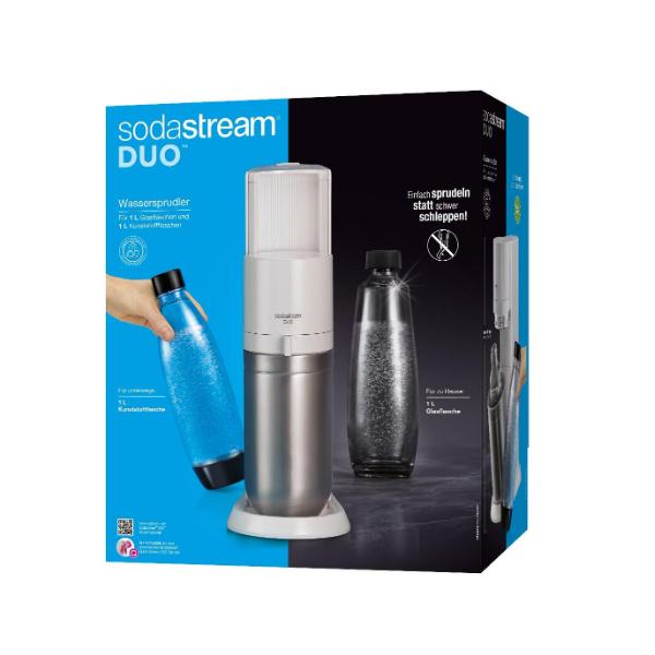 Sodastream Duo, Edelstahl, Weiß, 440 Mm, 366 Mm, 191 Mm, 445 Mm, 5,5 kg
