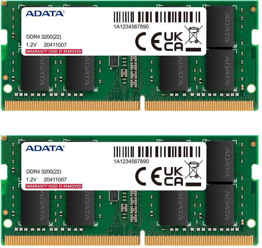 Adata SO-Dimm Ddr4-3200 DuaL-Kit Gruen Ad4s32008g22-Dtgn - 16 Gb - Ddr4 (ad4s32008g22-Dtgn)