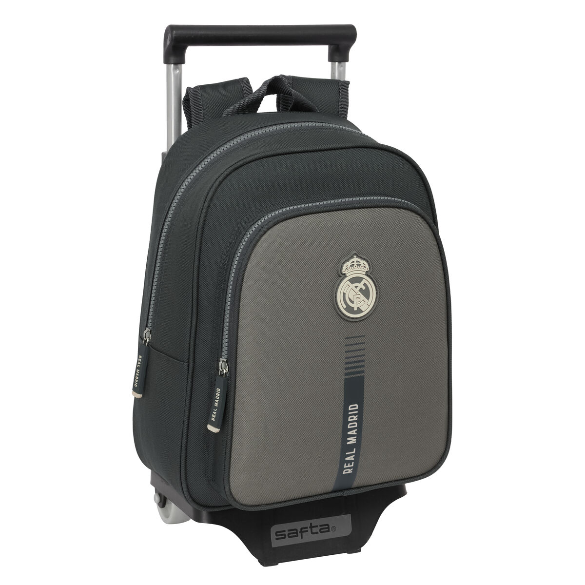 Zaino Scuola Real Madrid C.f. Grigio 27 X 33 X 10 cm