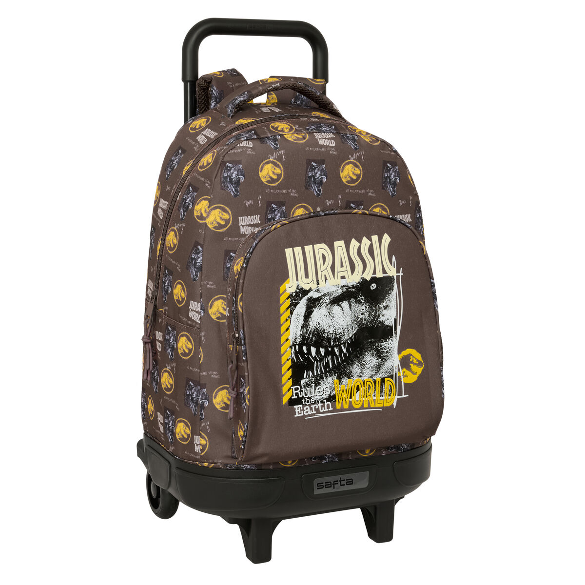 Trolley Per La Scuola Jurassic World Marrone 33 X 45 X 22 cm