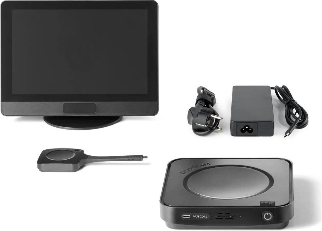 Barco - Clickshare Rs Hub Core Eu - With 1 Button - Bundle, With Eu Power Cord (r9461811eu)