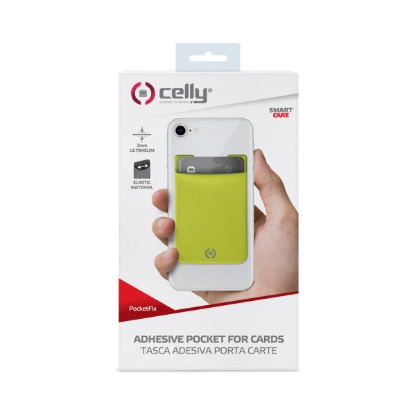 ADHESIVE POCKET FOR CARDS YELLOW - Image 3