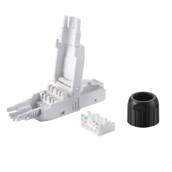 CAT.6A TOOL-FREE RJ45 PLUG, 5PCS/SE