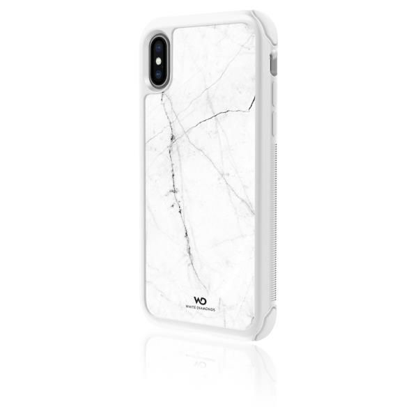 MARBLE COVER WHITE/BLK IPHONE XS/X