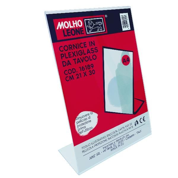 CORNICE PLEXIGLASS DA TAVOLO 21X30