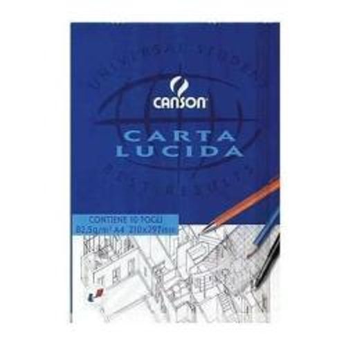CF10BLOCCO CARTA LUCIDA 10CF A3 80G