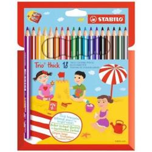 AST18 STABILO TRIO MAXI 18 COLORI