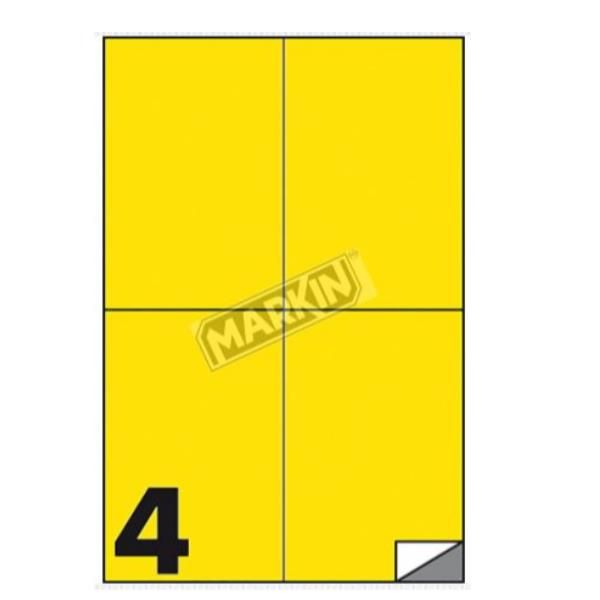 CF400 ETICHETTE GIALLO 105X148