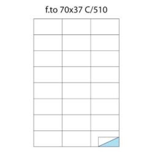 CF50 FOGLI ETICHETTE A4 70X37 12 MM