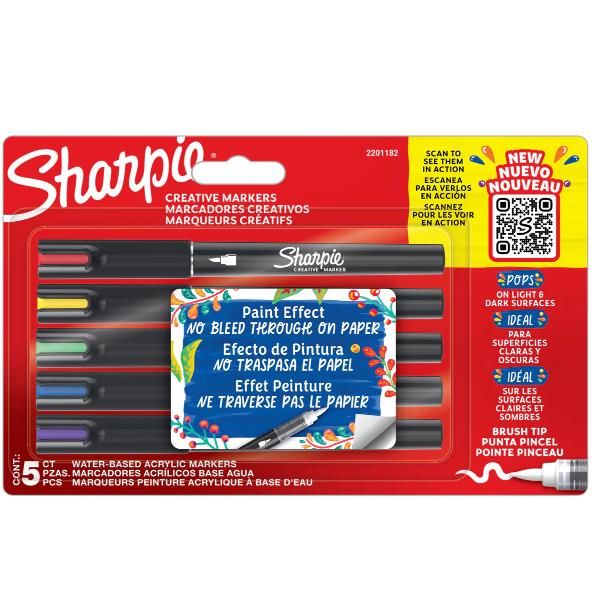CF5 SHARPIE CREATIVE MARKERS-BRUSH