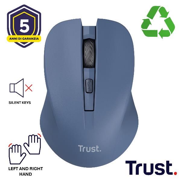 MYDO SILENT WIRELESS MOUSE BLU