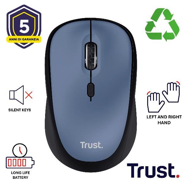 YVI+ WIRELESS MOUSE DARK BLUE