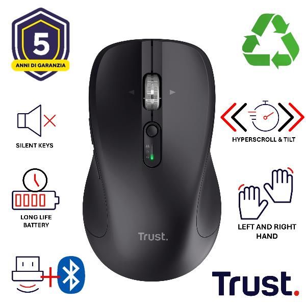 FERRO HYPERWHEEL WRLS MOUSE BLACK