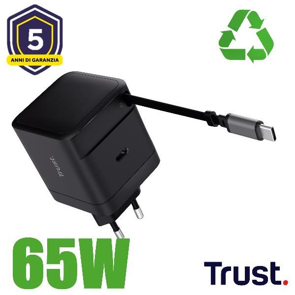MAXO 65W RTRCT USB-C PD CHARGER