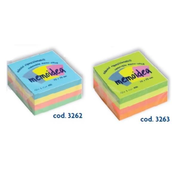 CUBO 75X75 COLORI NEON ASS 400 FG