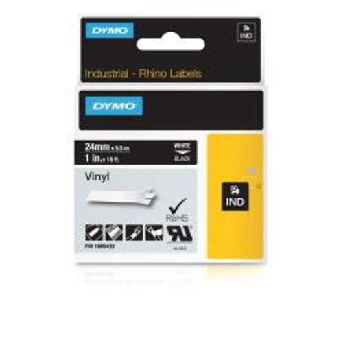 NASTRO 24MMX 5 5M VINILE BI/NE