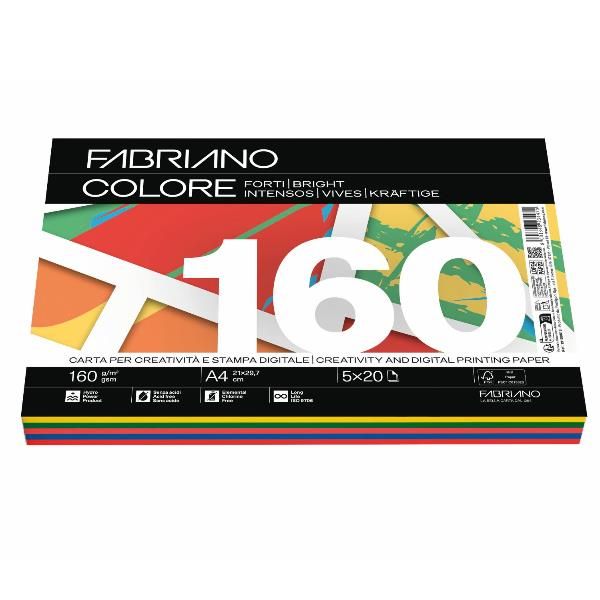 FABRIANO COLORE MIXFORTI-A4-160