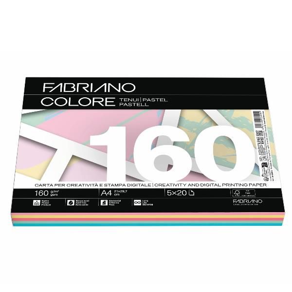 FABRIANO COLORE MIXTENUI-A4-160