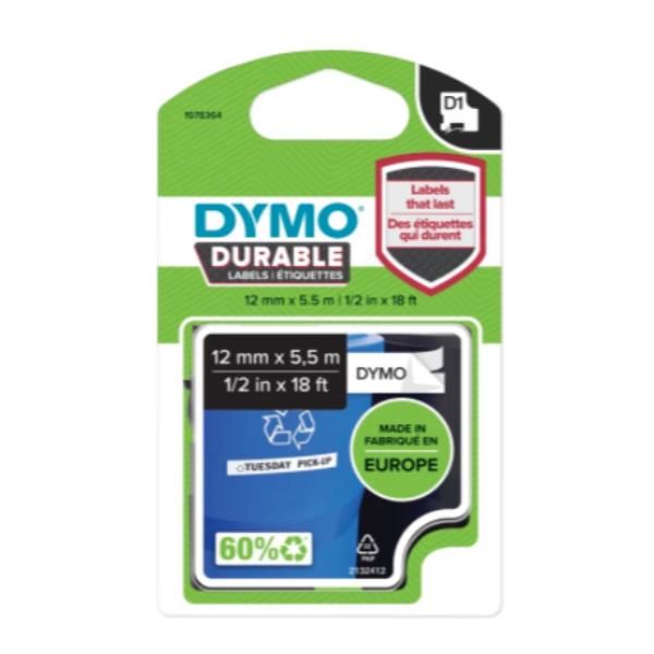 NASTRO D1 DURABLE 12MMX5.5M N/B