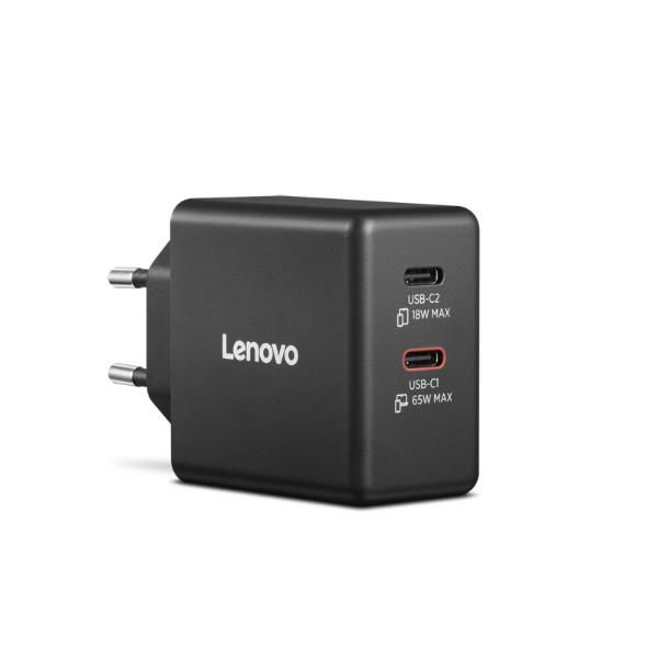 LENOVO DUAL USB-C 65W GAN CHARGER