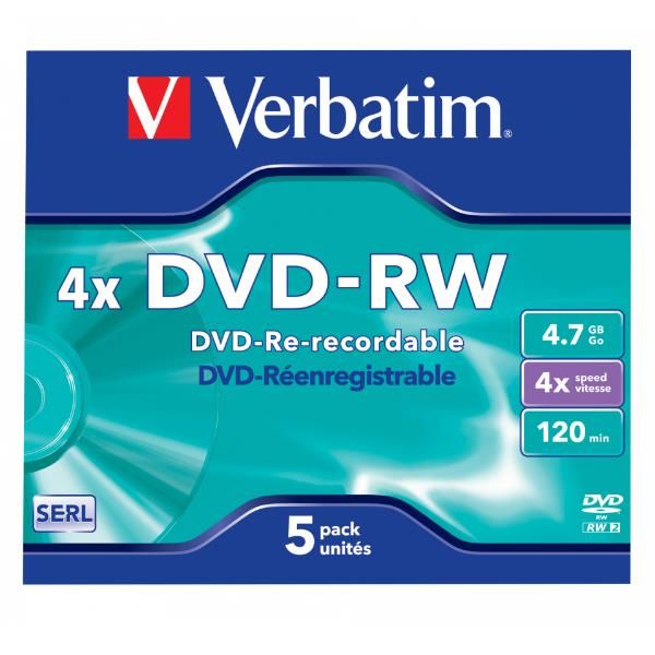 DVD-RW 4.7 GB 4X CONF.5 S