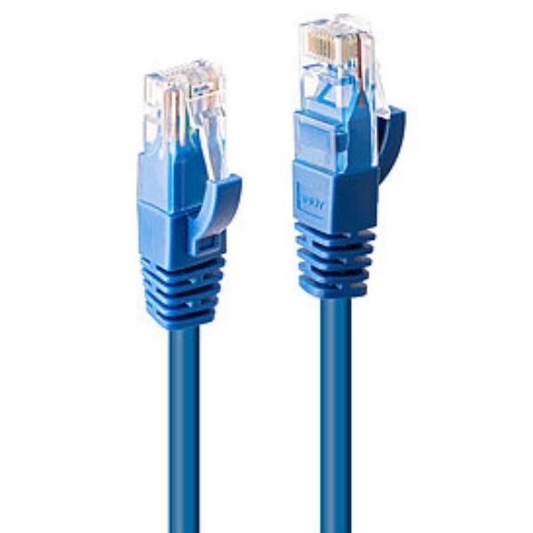 CAVO DI RETE CAT.6 U UTP BLU 1M